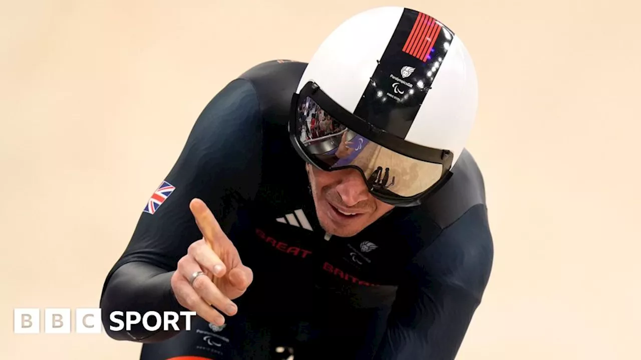 Paris Paralympics 2024: Van Gass wins GB's first cycling gold of Paris