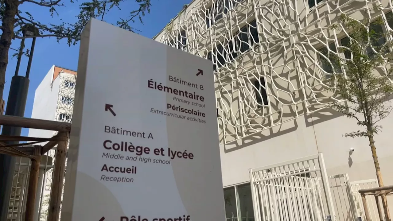 Marseille: la cité scolaire internationale Jacques Chirac fait sa première rentrée