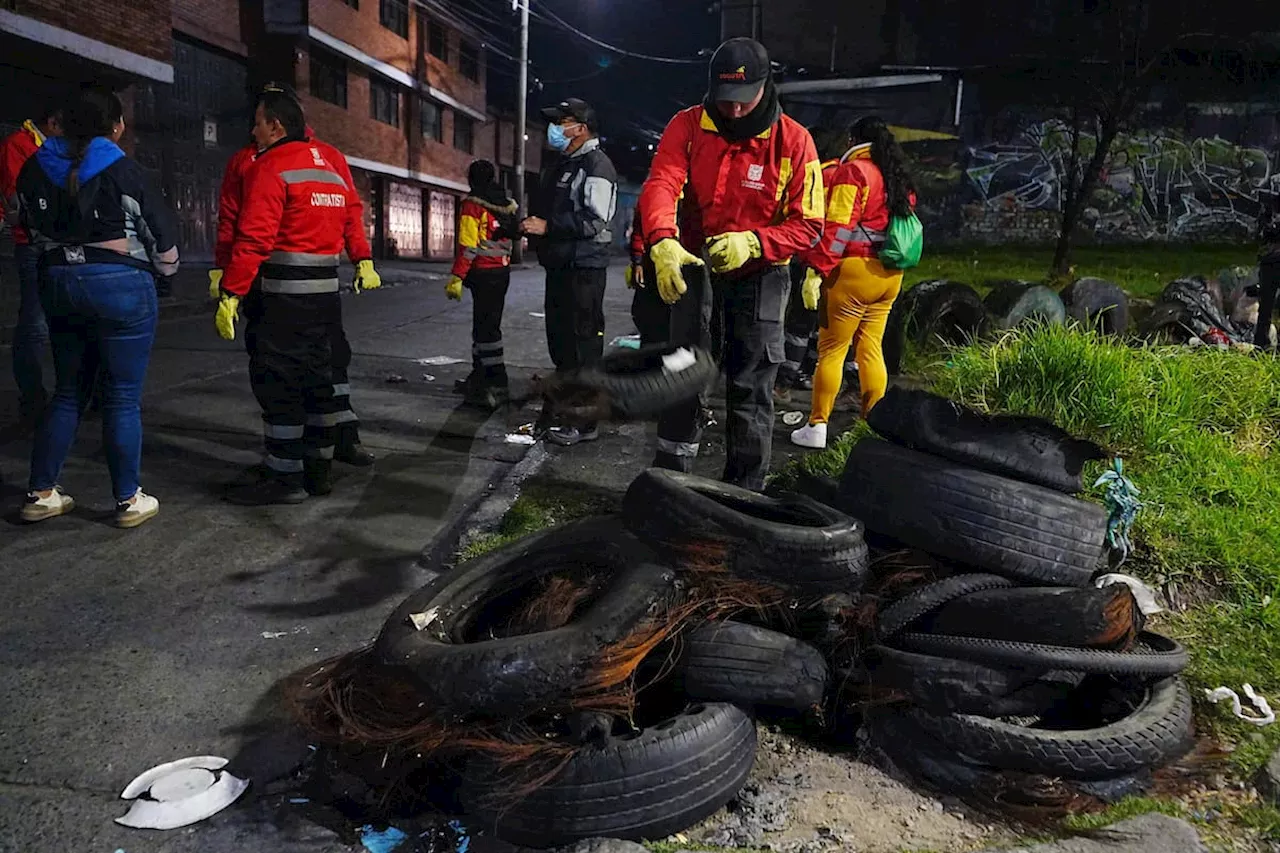 Distrito recolectó 500 llantas en desuso en la localidad de San Cristóbal