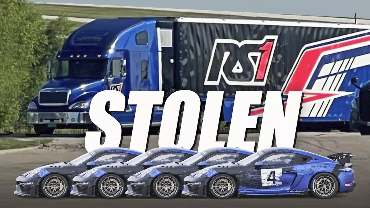 Thieves Steal Trailer With $1.5 Million Worth Of Porsche Racecars And Parts