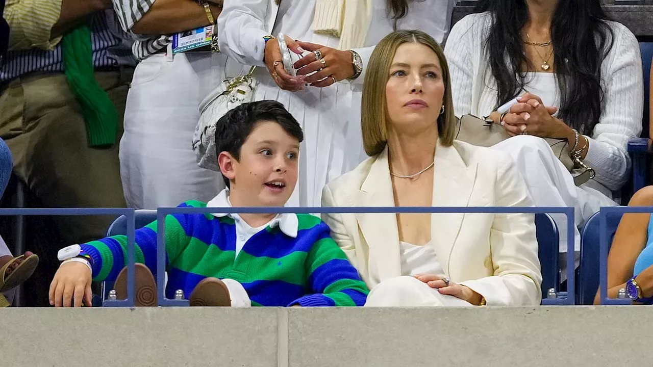 Jessica Biel enjoys rare public outing with son Silas at US Open amid Justin Timberlake's DWI...