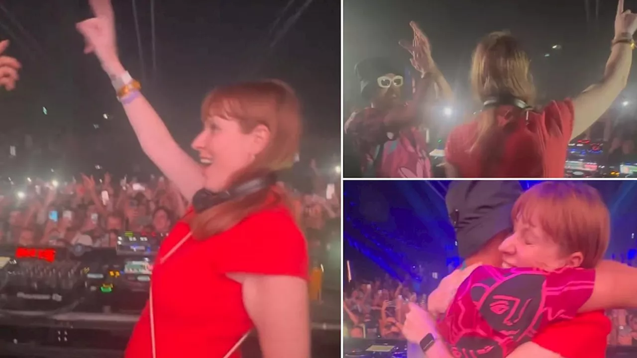 Angela Rayner is spotted raving in a DJ booth on party island Ibiza