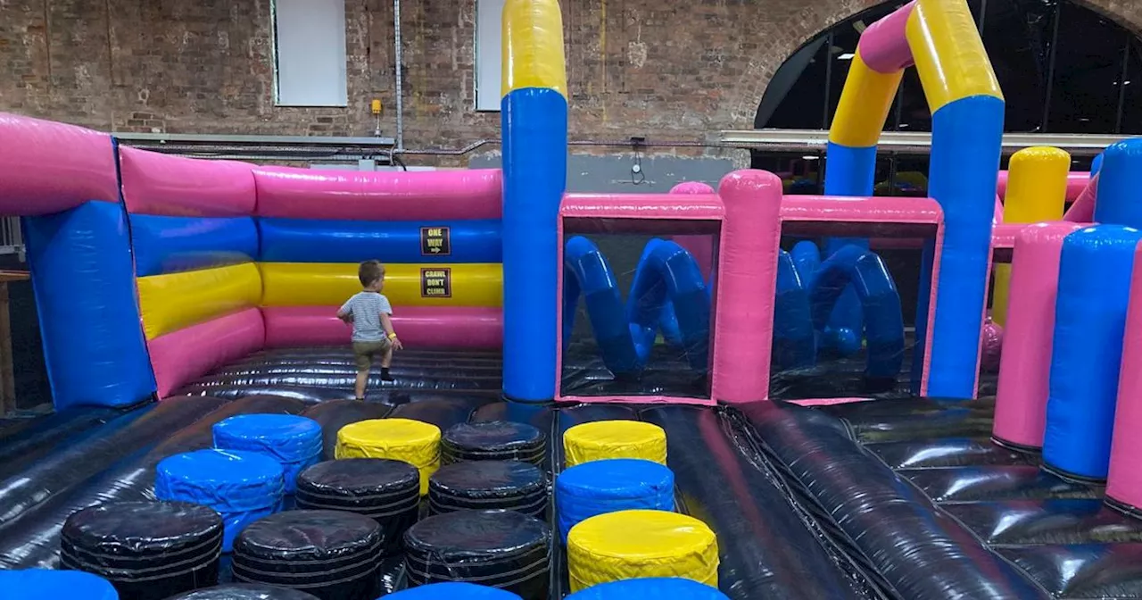 We went to a huge inflatable park that has one thing others don't