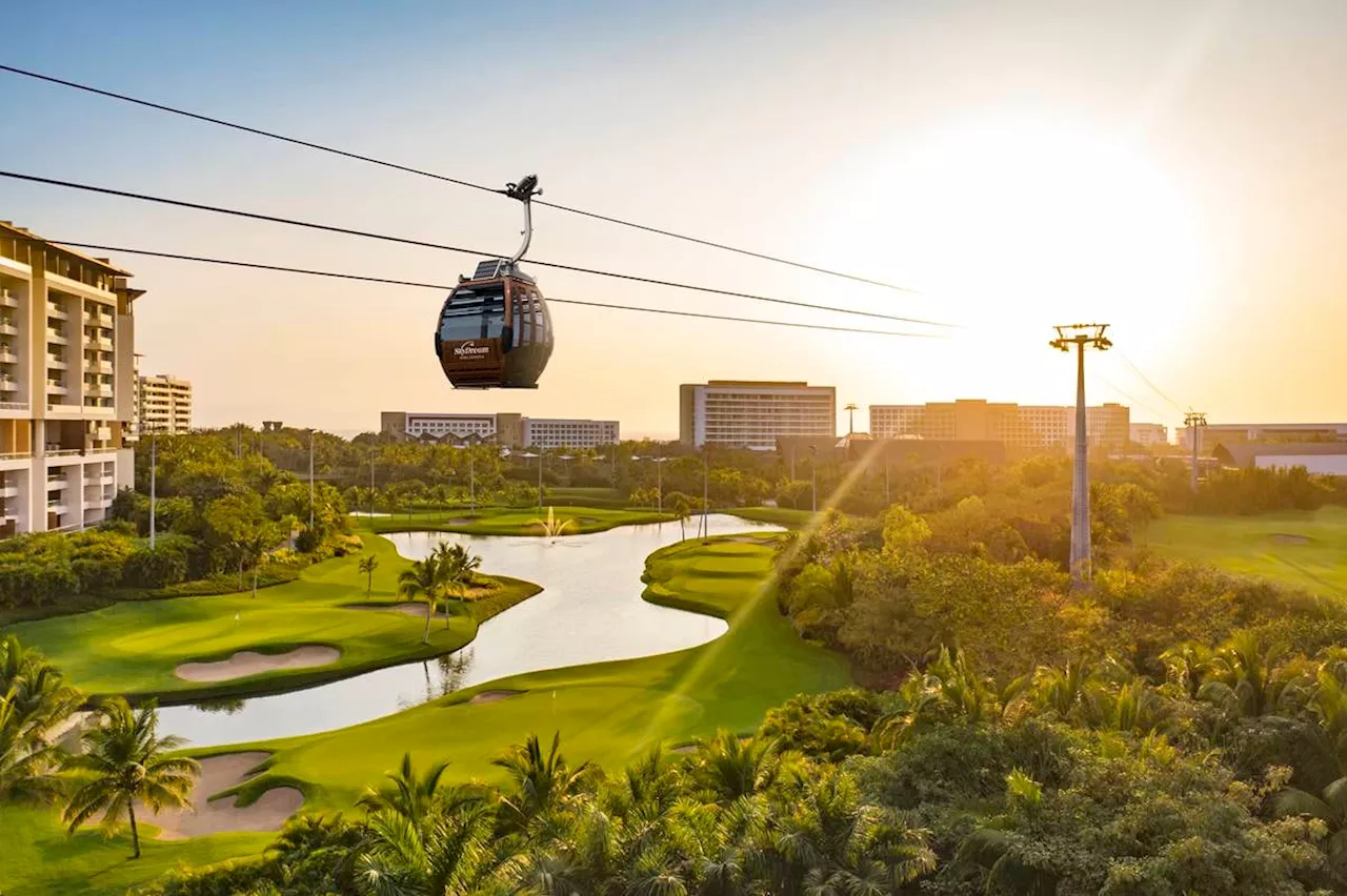 El único teleférico en un resort de playa está en México