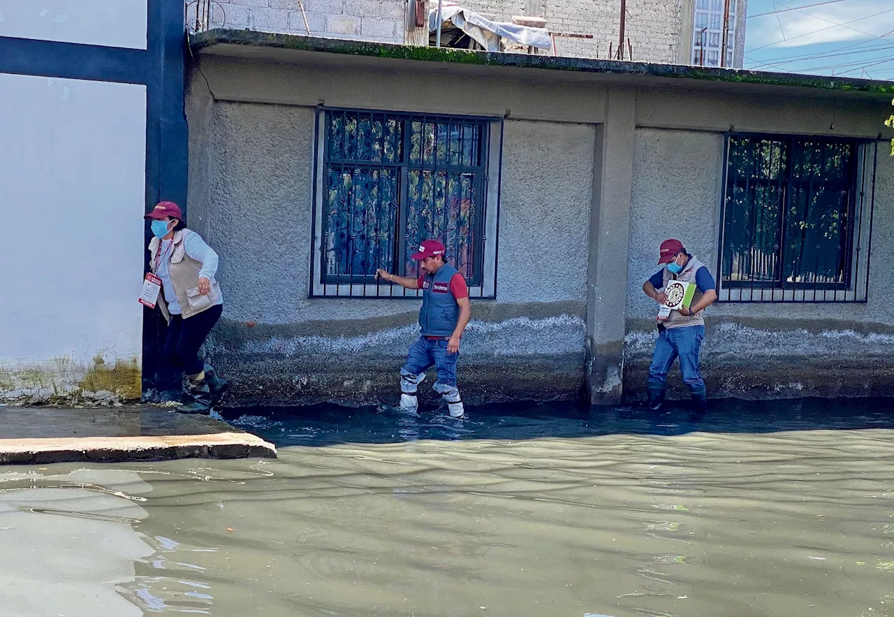 Inician censo en Chalco entre aguas negras