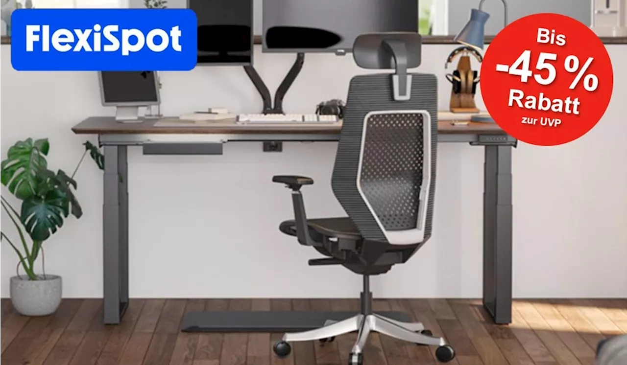 Mega Rabatte im FlexiSpot 8 Jahre Jubiläum Sale: Bis -45% auf ergonomische Büromöbel, höhenverstellbare