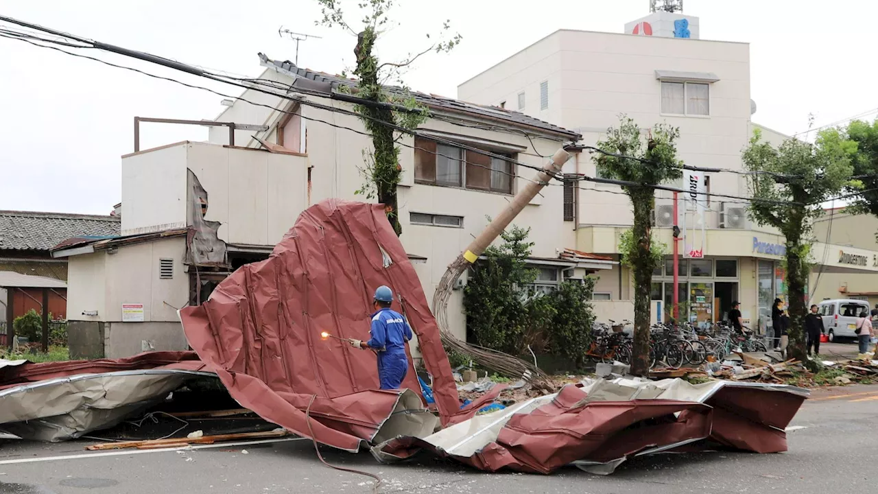 Tifón Shanshan en Japón: cuatro muertos y más de un centenar de heridos