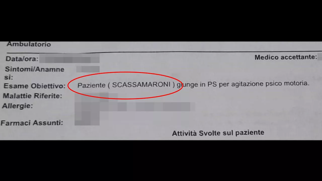 Scrive “paziente scassamaroni” nel referto, procedimento disciplinare per un medico di Siracusa