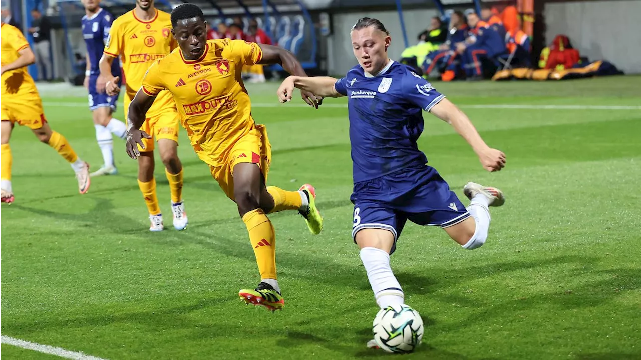 Ligue 2 : Dunkerque débloque le compteur contre Rodez et s’offre un peu de sérénité