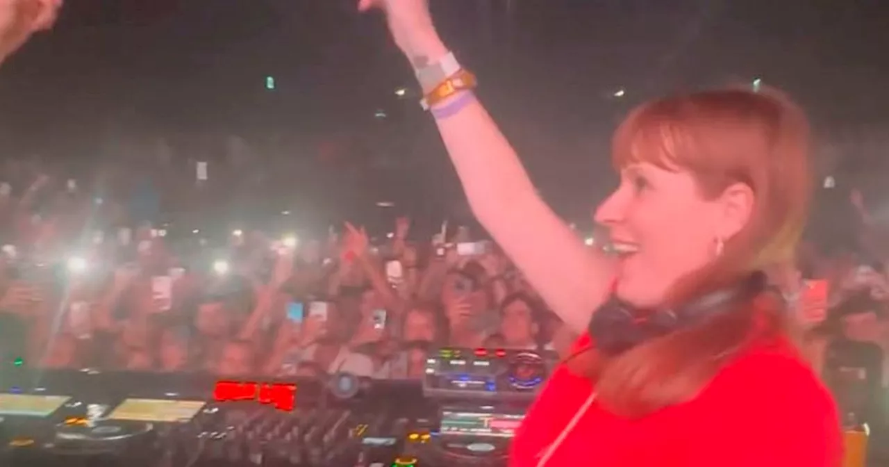 Angela Rayner filmed raving in DJ booth at Ibiza nightclub