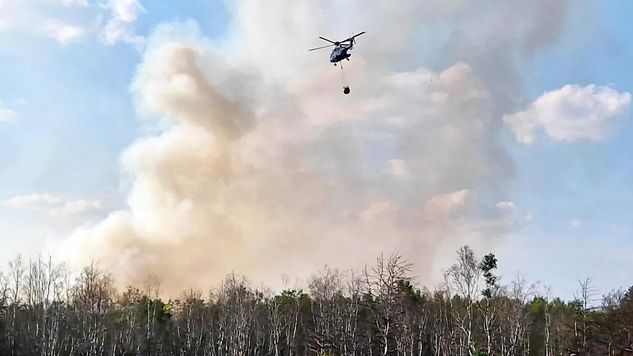 Waldbrand dehnt sich weiter aus – Baerbock vor Ort