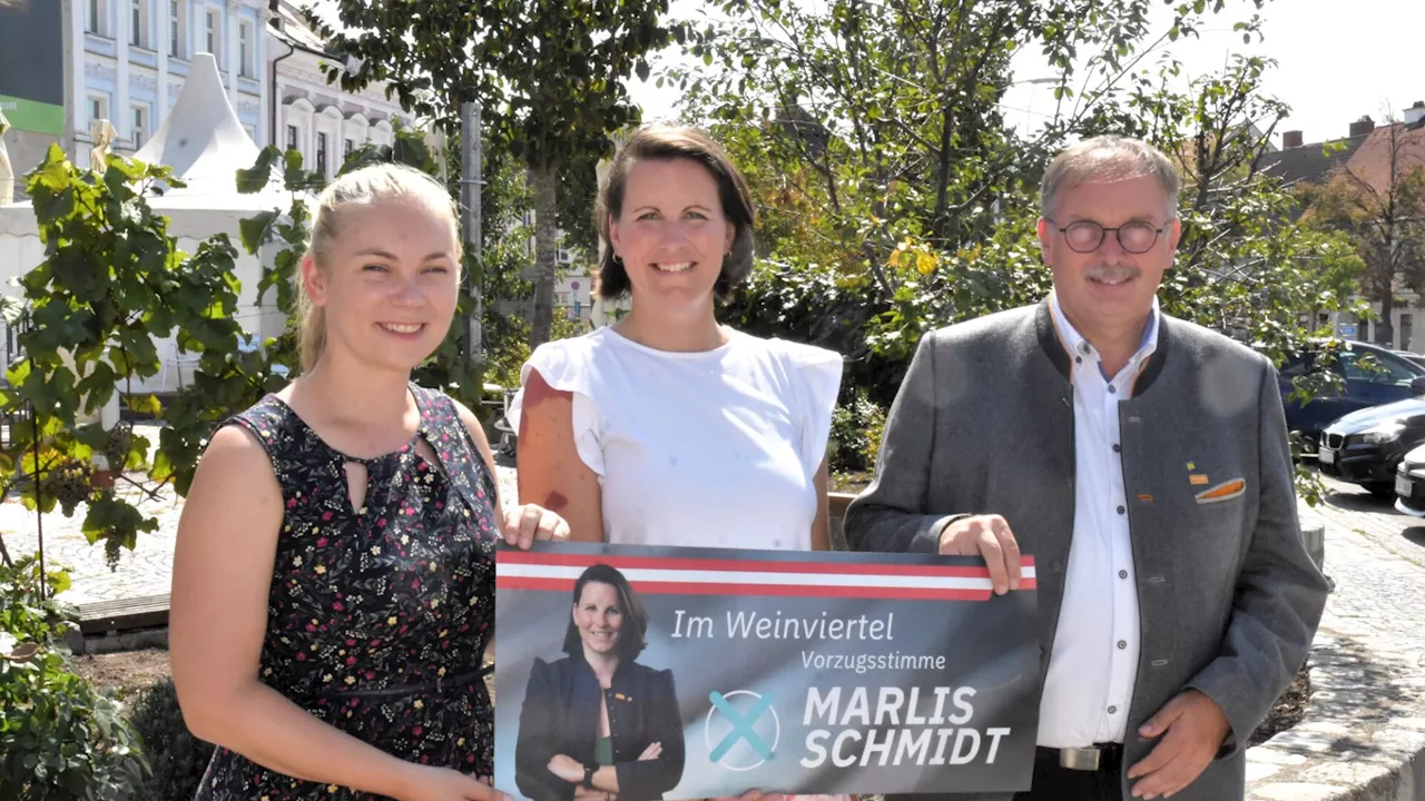 ÖVP-Wahlkampftour: Rudern und plaudern mit Marlis Schmidt