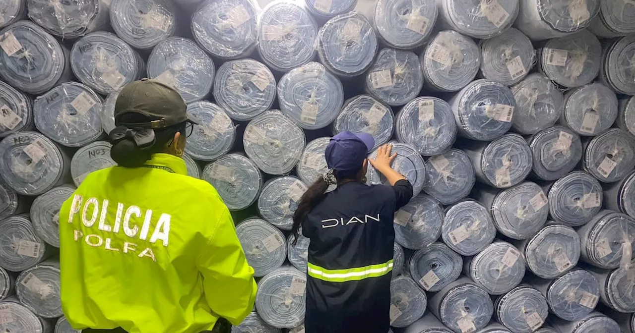 Fuerte golpe al contrabando de textiles en Bogotá avaluado en más de 12 mil millones de pesos