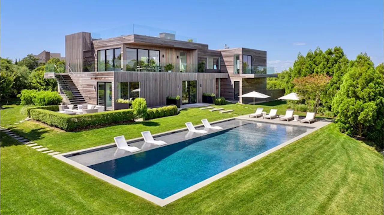 This $13 Million Hilltop Hamptons Home Lets You Extend Summer With a Saltwater Pool