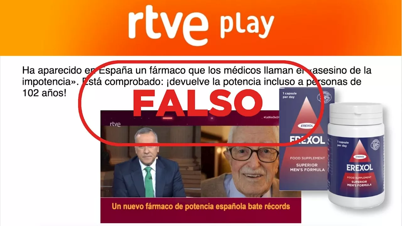 RTVE no promociona este falso medicamento que promete acabar con la disfunción eréctil