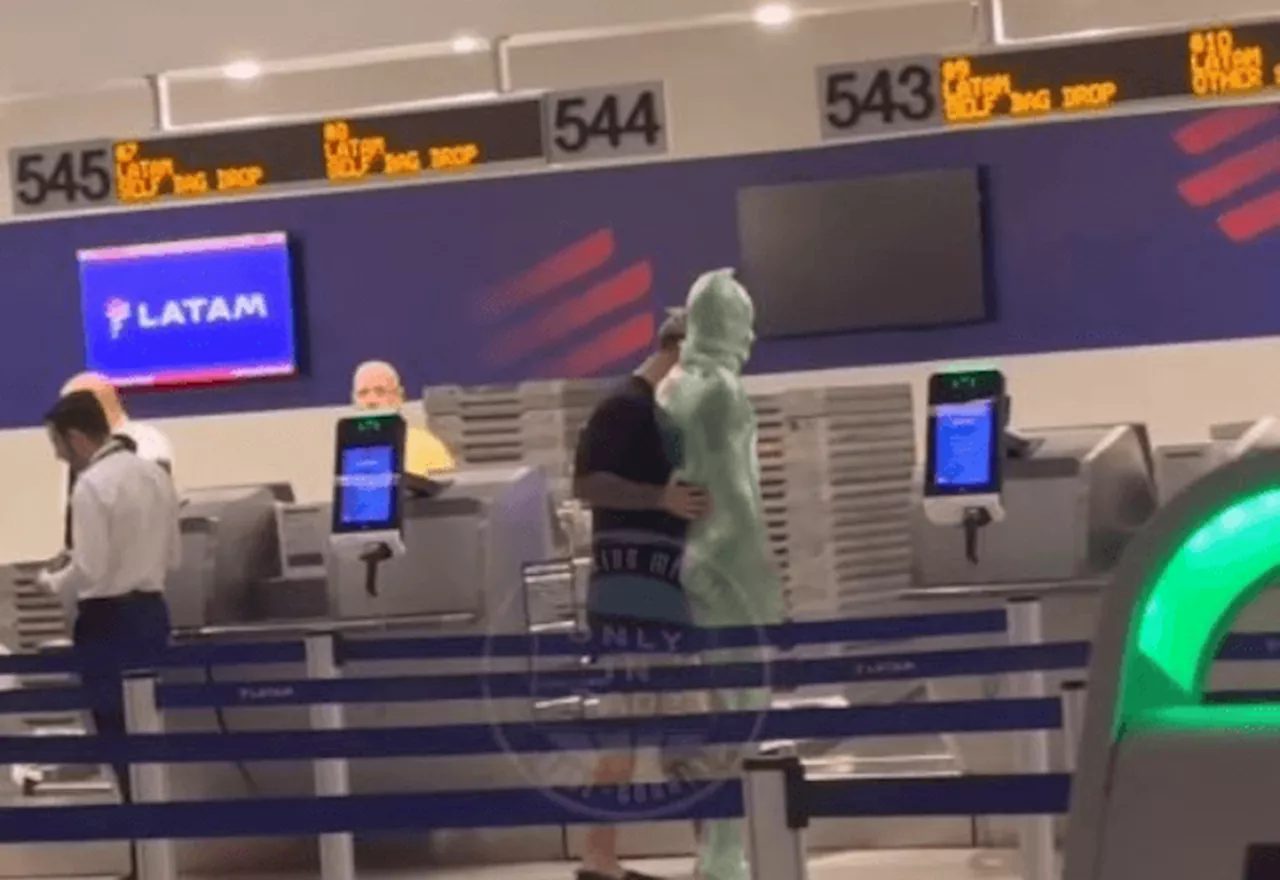 VÍDEO: Homem enrolado com plástico filme é flagrado tentando pegar voo em aeroporto dos EUA