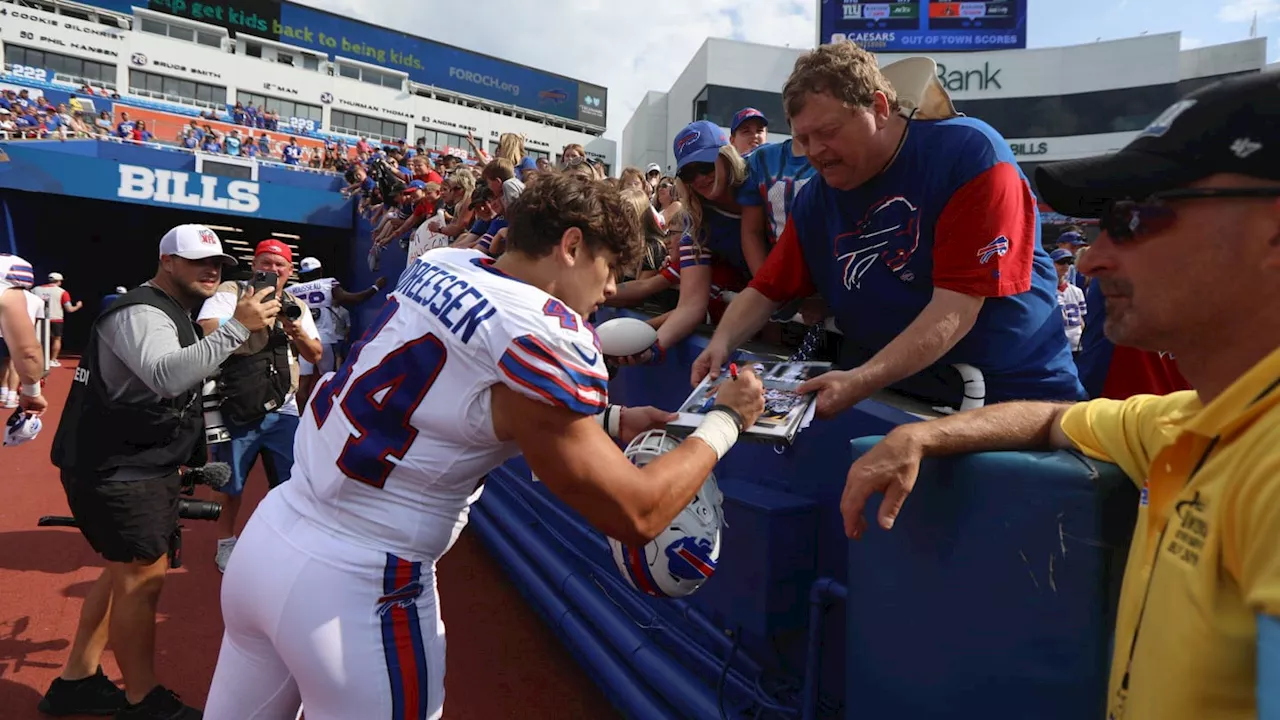 Bills LB Joe Andreessen answers the important question: Has he ever broken a table?