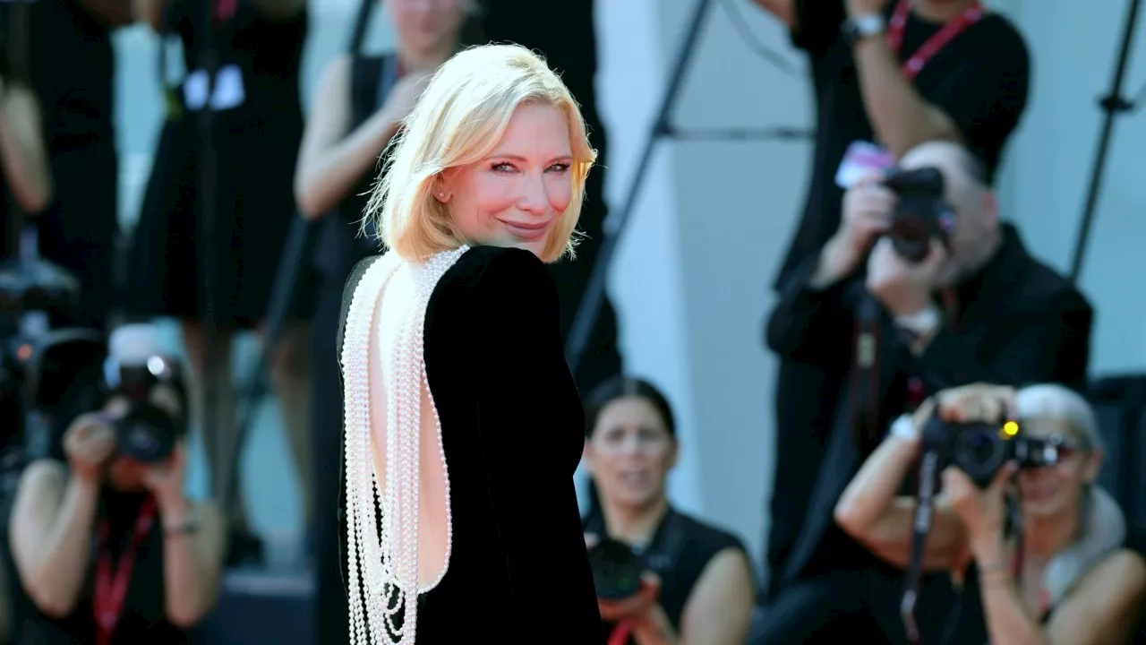 Cate Blanchett wows in daring Venice red carpet look