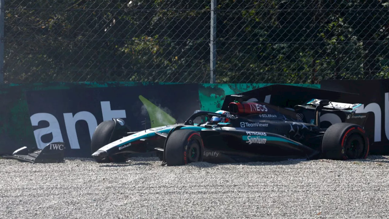 Italian GP: Max Verstappen fastest after Andrea Kimi Antonelli crashes on Mercedes practice debut at Monza