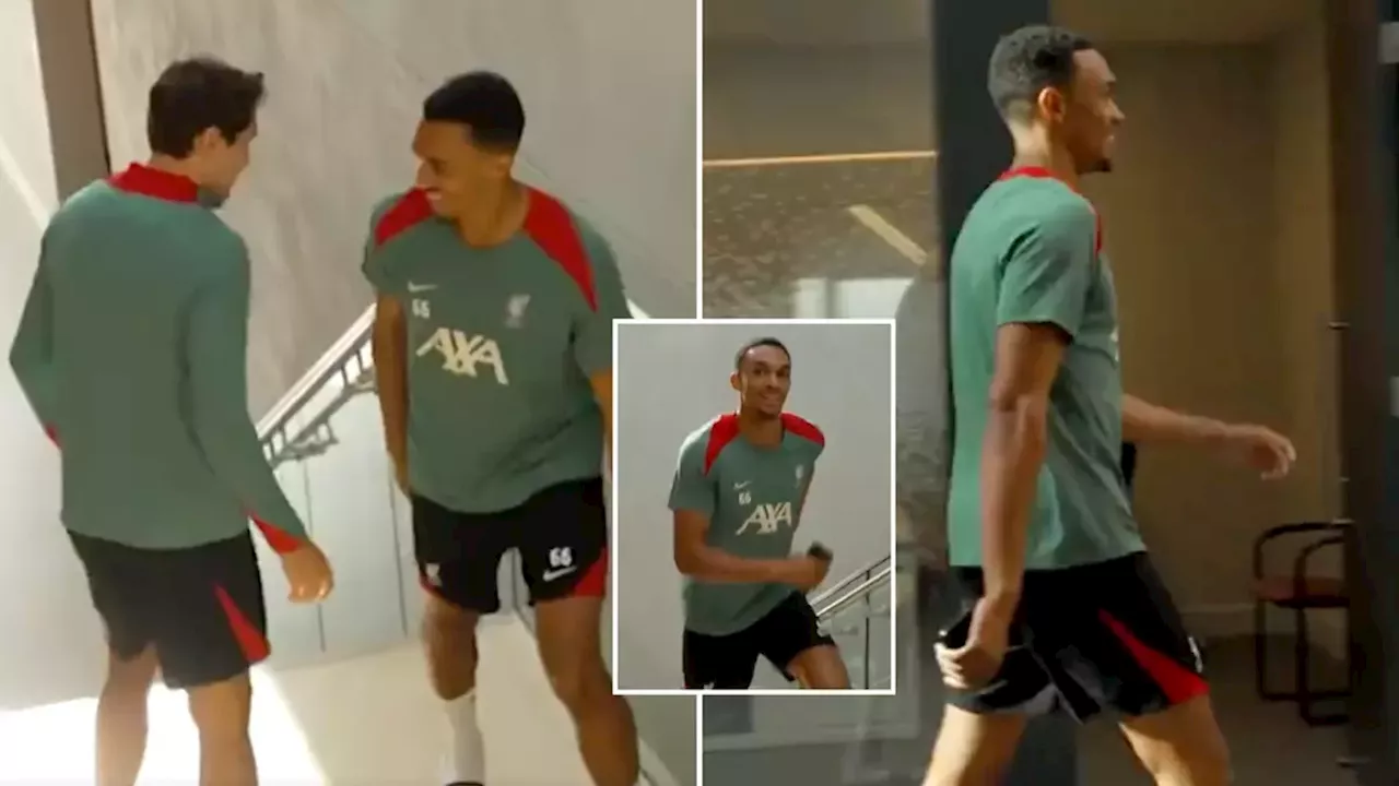 Trent Alexander-Arnold's first meeting with Federico Chiesa has Liverpool fans talking after Brentford footage