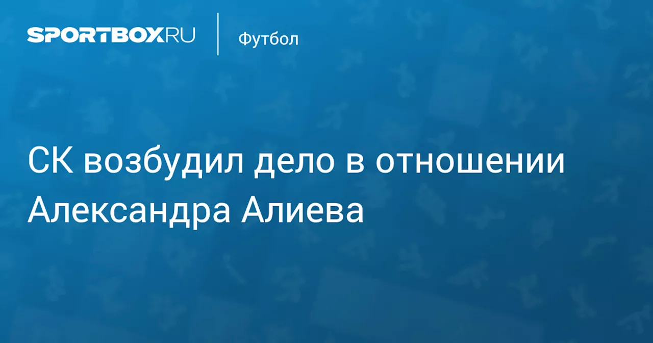 СК возбудил дело в отношении Александра Алиева