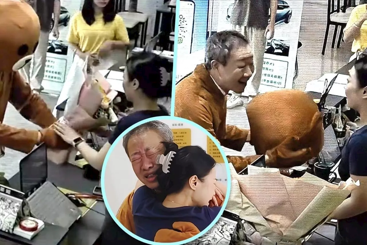 Runaway China daughter shocked by ‘teddy bear’ dad who travels 1,000km to reconcile