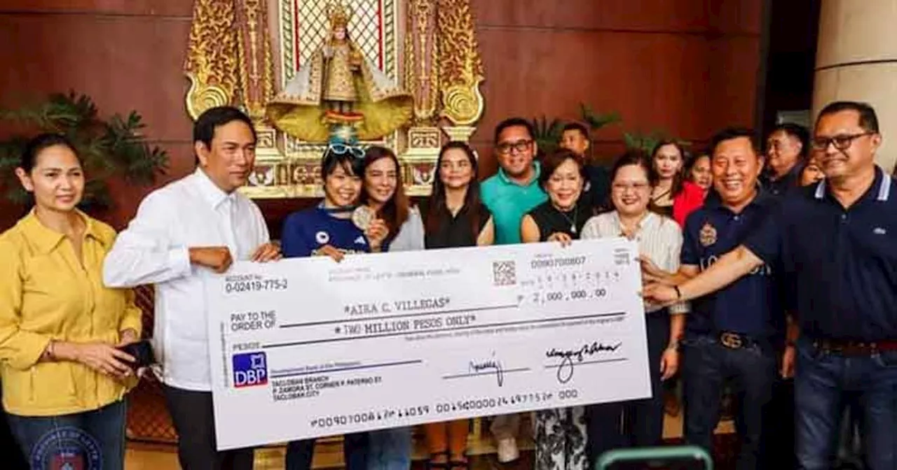 Leyte awards P2M to Olympian Aira Villegas