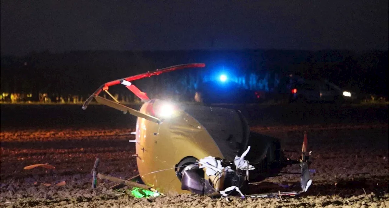 Straßkirchen: Hubschrauber stürzt ab – Pilot und Co-Pilot verletzt