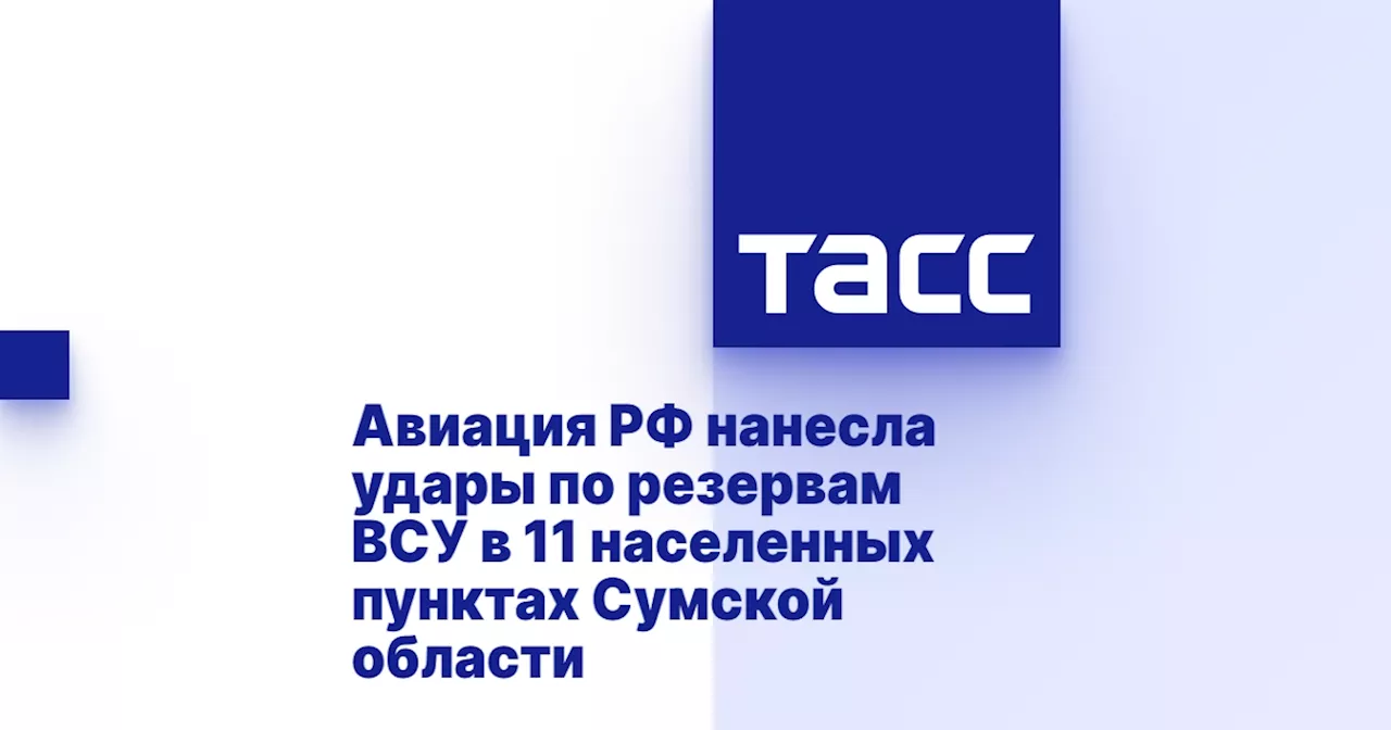 Авиация РФ нанесла удары по резервам ВСУ в 11 населенных пунктах Сумской области