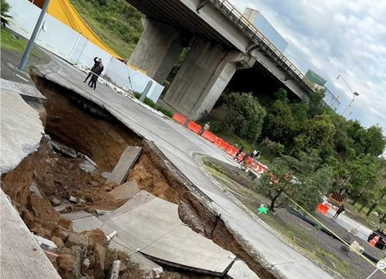 Se abre socavón en zona de ‘alta’ en Huixquilucan, Edomex