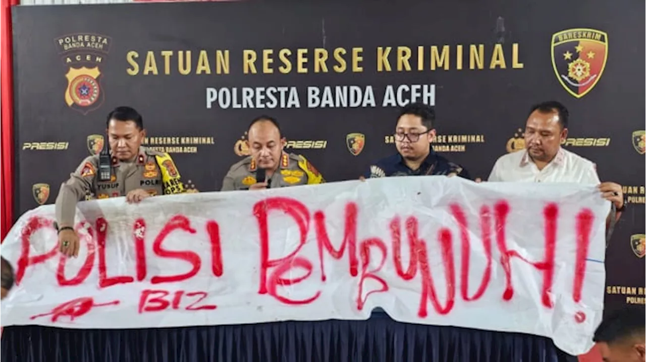 Pasang Spanduk Bertulis ‘Polisi Pembunuh’, 6 Mahasiswa di Aceh Ditangkap