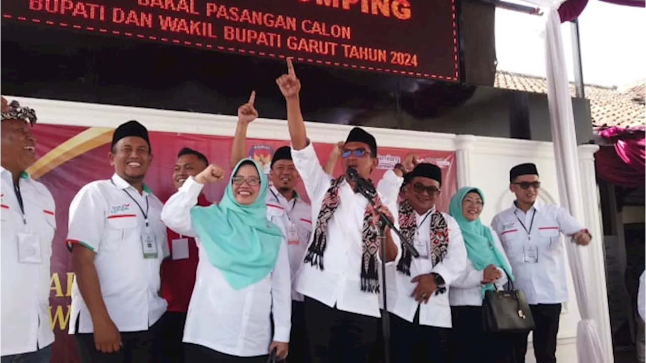 Pilkada Garut Diikuti Dua Paslon, Helmi-Yudi vs Syakur-Putri Borong Partai