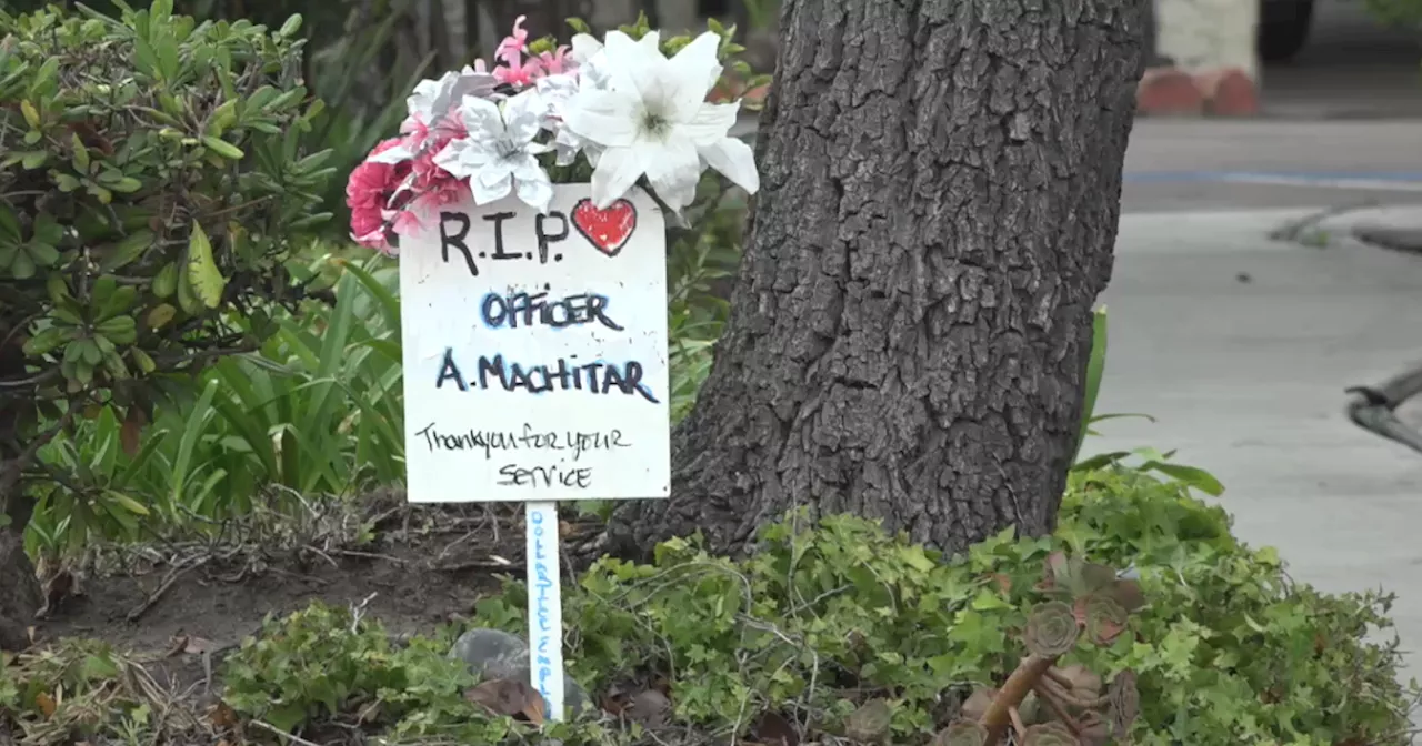 Memorials for fallen officer and teen grow on Clairemont Mesa Boulevard