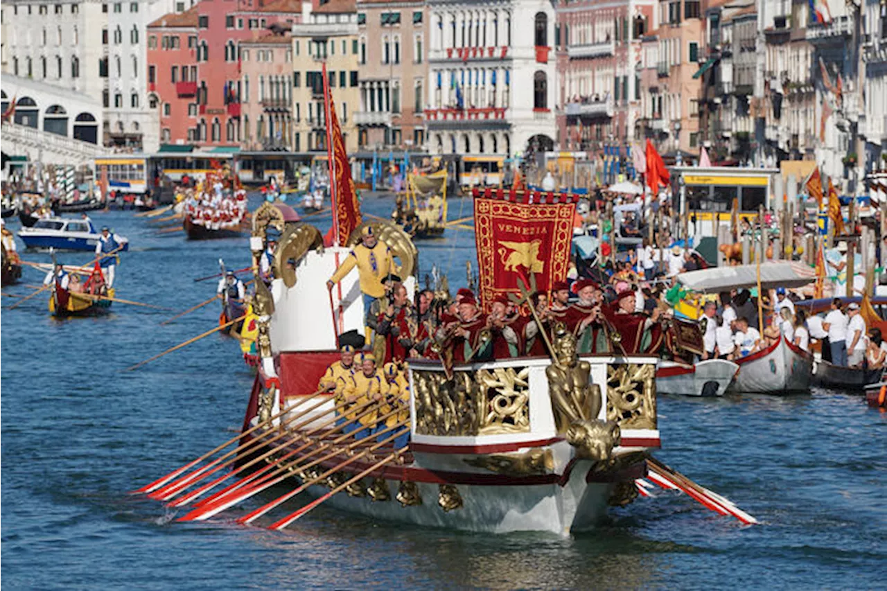 Caprioglio è Caterina Cornaro alla Regata Storica di Venezia