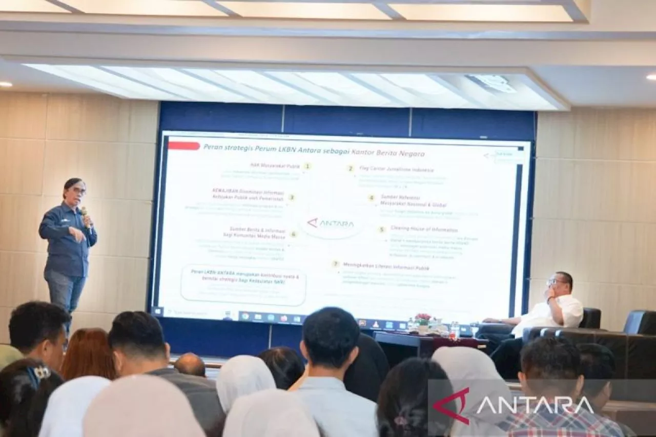 Kantor Berita ANTARA paparkan literasi media kepada mahasiswa USU