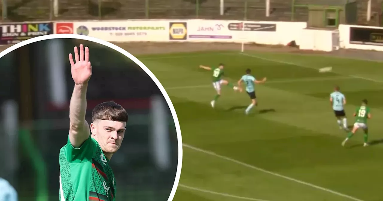  Irish League fans react to Glentoran striker's stunning goal