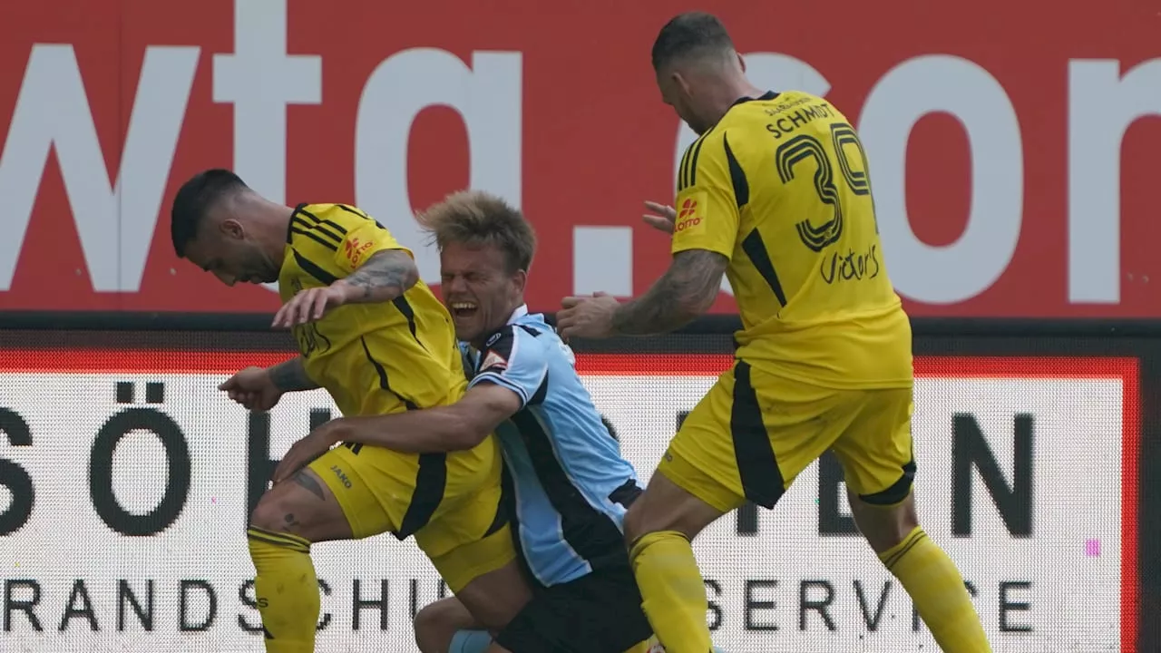 1:0 in Mannheim: Saarbrücken siegt mit Monster-Kopfballtor