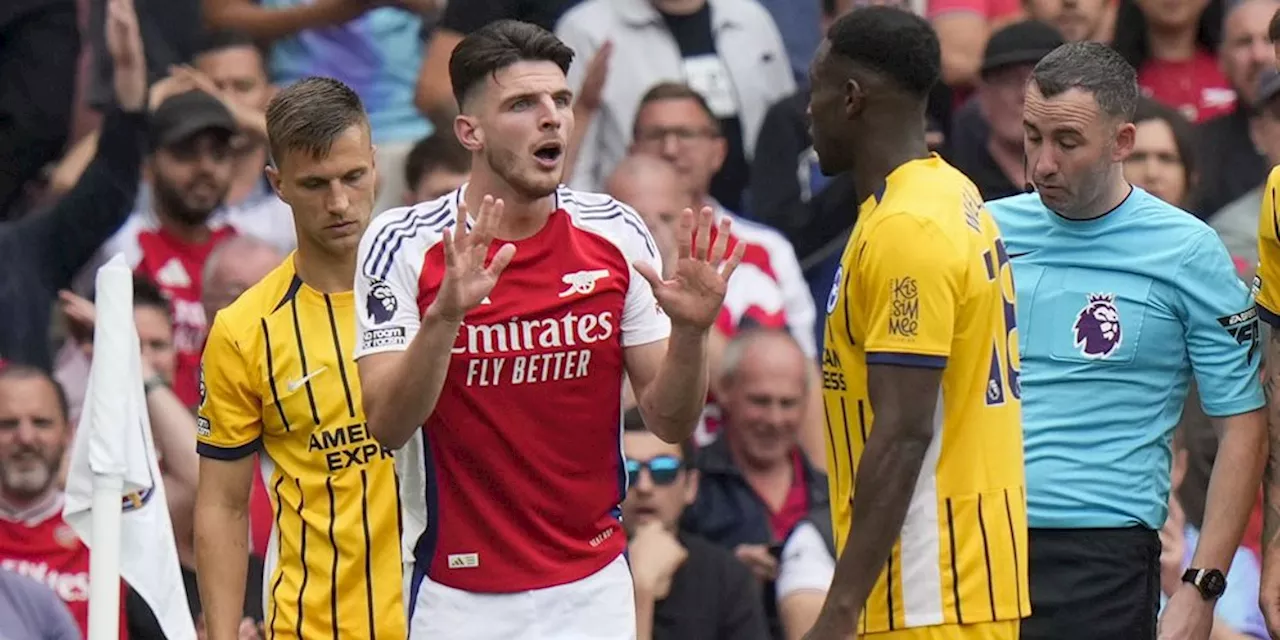 Legenda Arsenal Kritik Wasit: Declan Rice Tidak Seharusnya Dapat Kartu Merah!