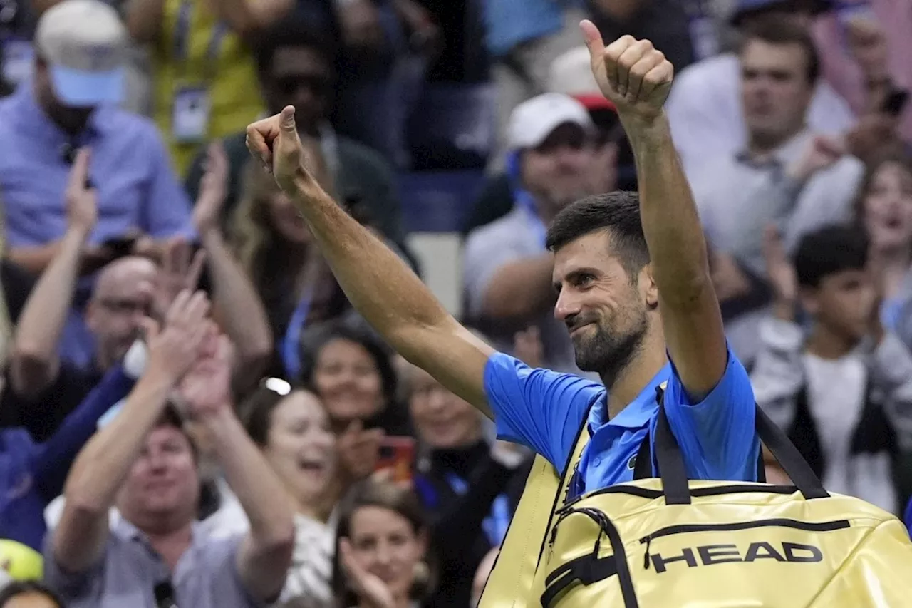 Defending champion Novak Djokovic shocked at the US Open, eliminated one night after Carlos Alcaraz