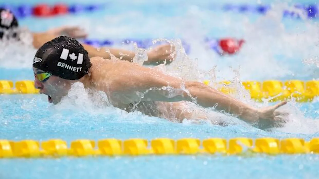 Nicholas Bennett wins Canada's 1st silver medal at Paris Paralympics in S14 200m freestyle