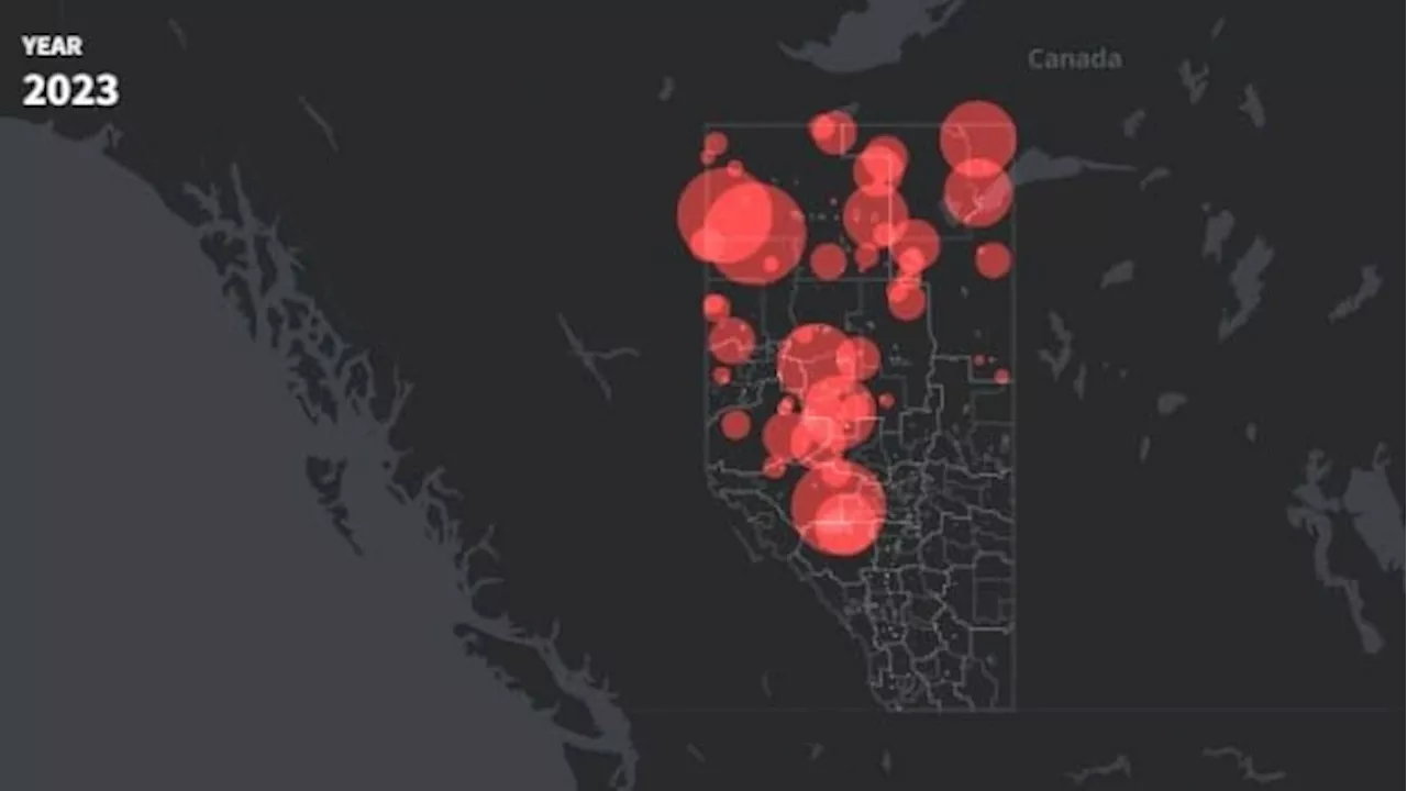 Mapping more than 60 years of wildfires in Alberta