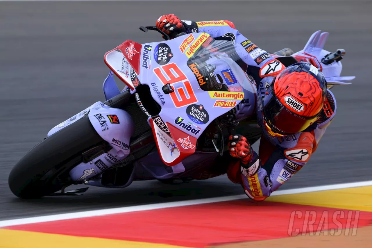 Aragon MotoGP, Qualifying: Marc Marquez takes pole as Bastianini misses Q2