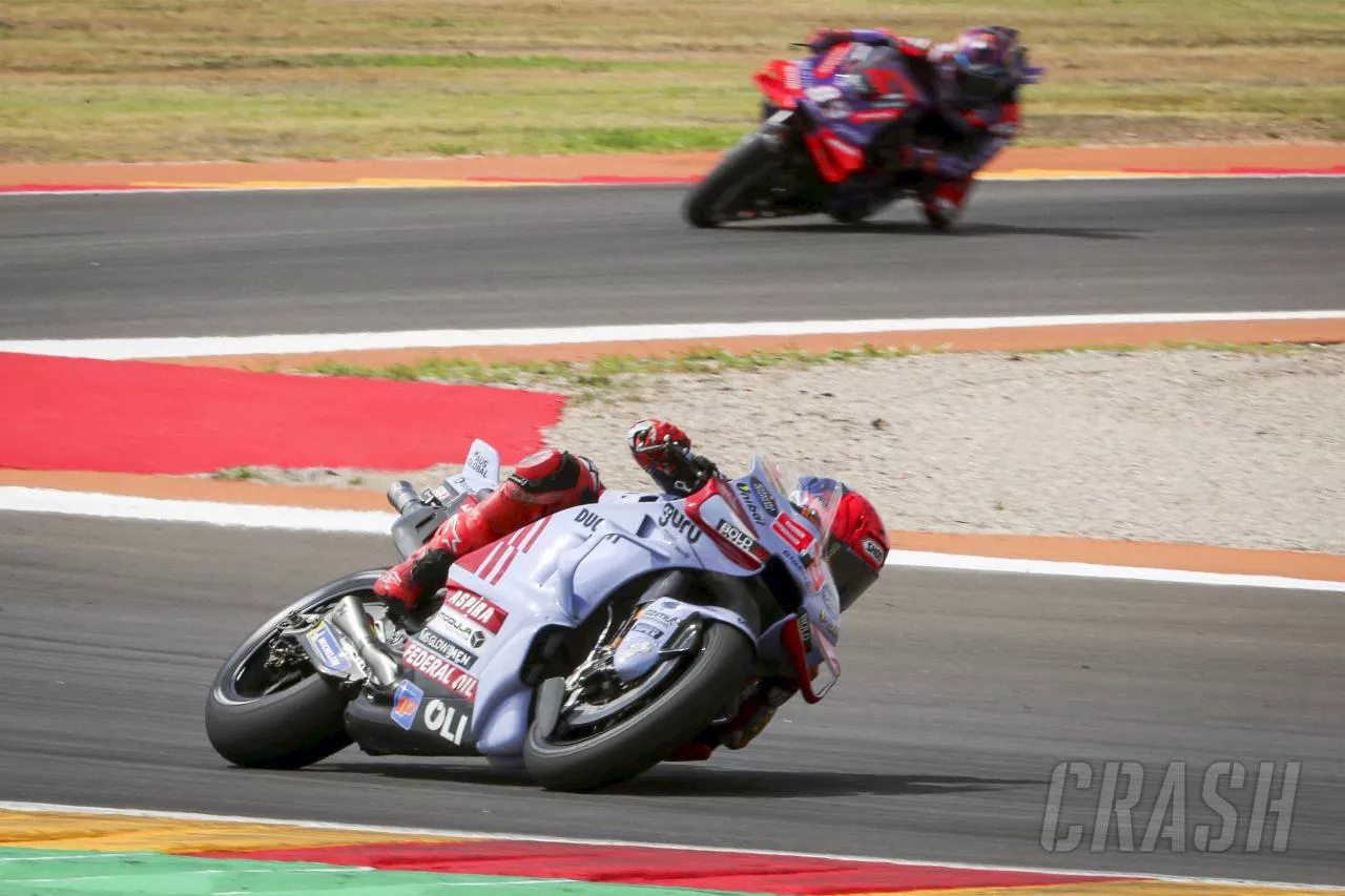 MotoGP Aragon, Sprint: Marc Marquez dominant as Pecco Bagnaia slumps to ninth