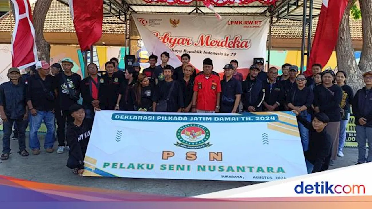 Pegiat Seni di Surabaya Dukung Kontestasi Politik dan Pilkada Jatim 2024 Damai