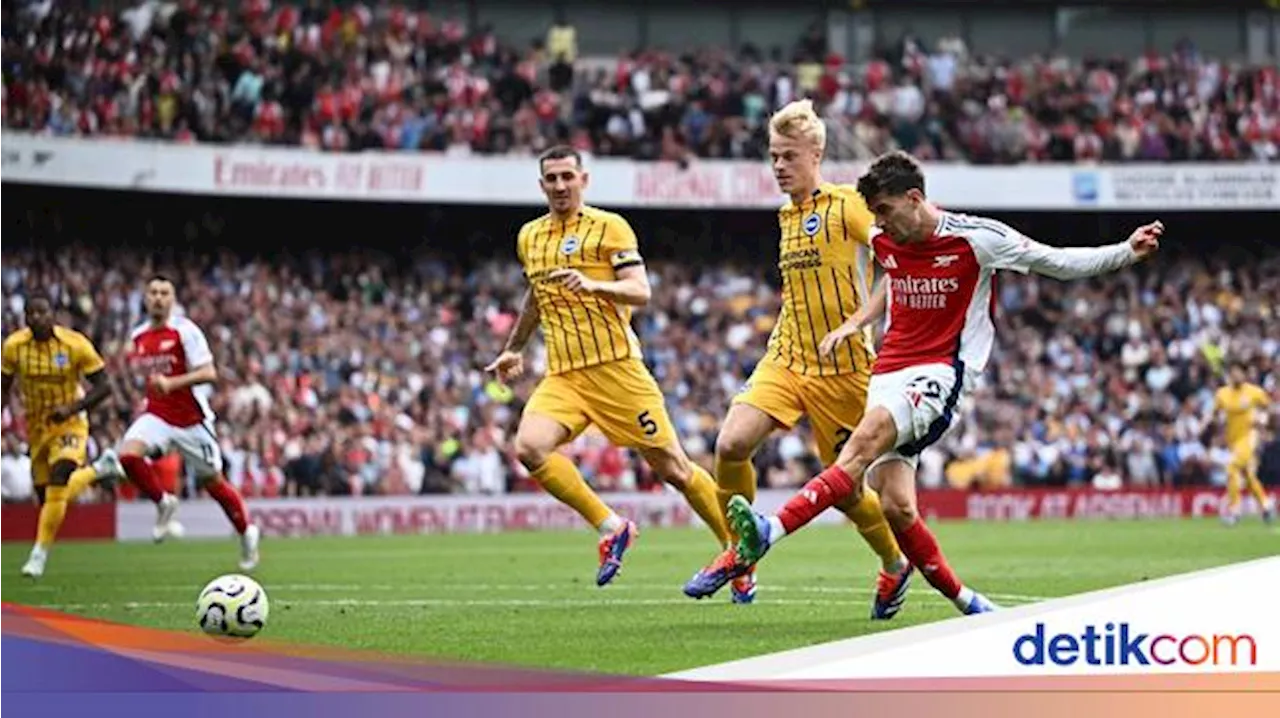 Arsenal Vs Brighton: Declan Rice Kartu Merah, The Gunners Diimbangi 1-1