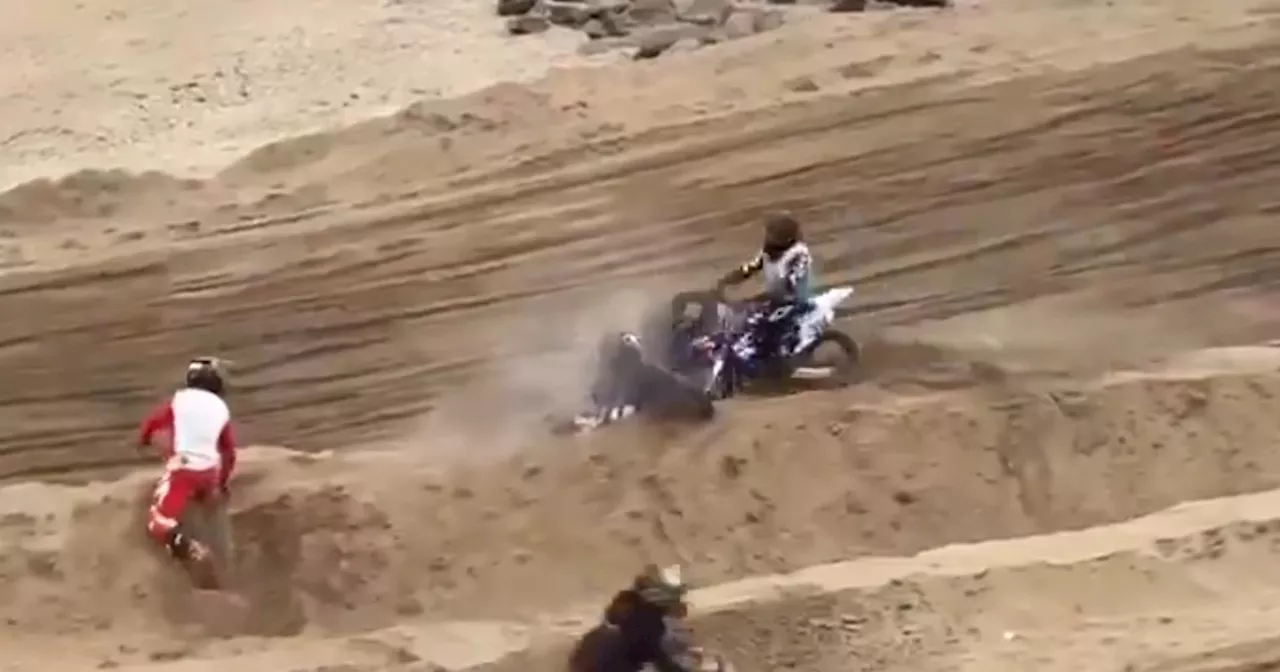 Video: impresionante accidente en una competencia de Enduro en Mar del Plata