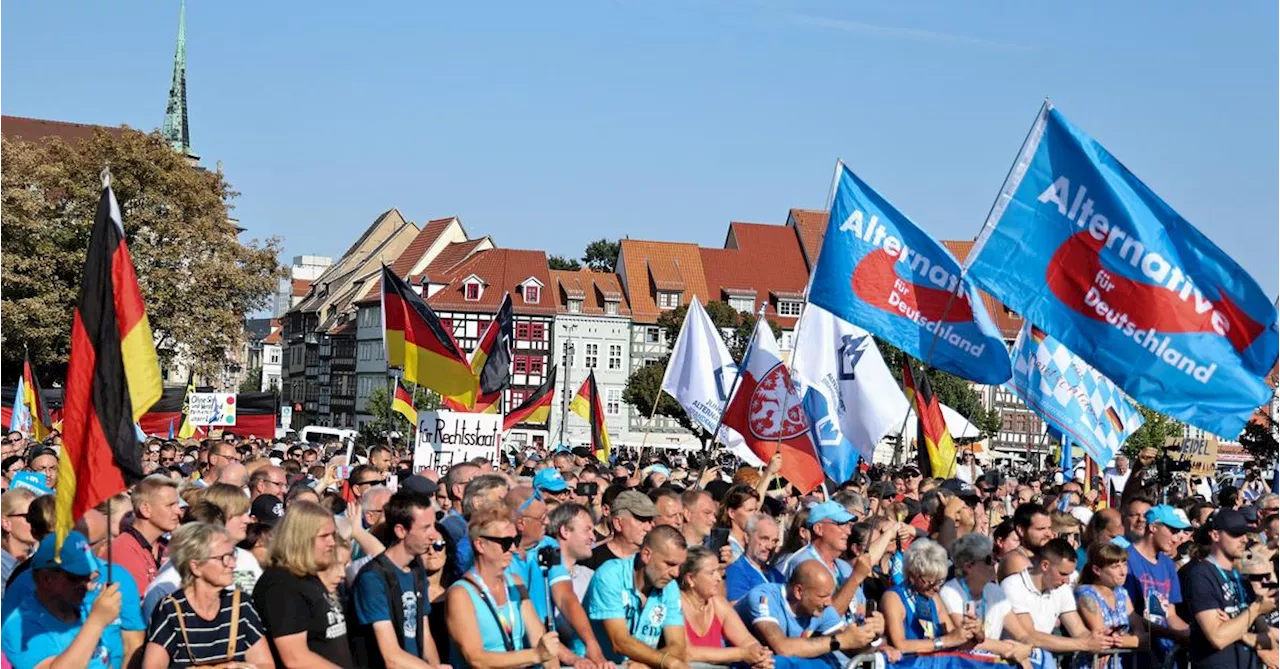 Tausende protestieren gegen AfD und Rechtsruck in Erfurt