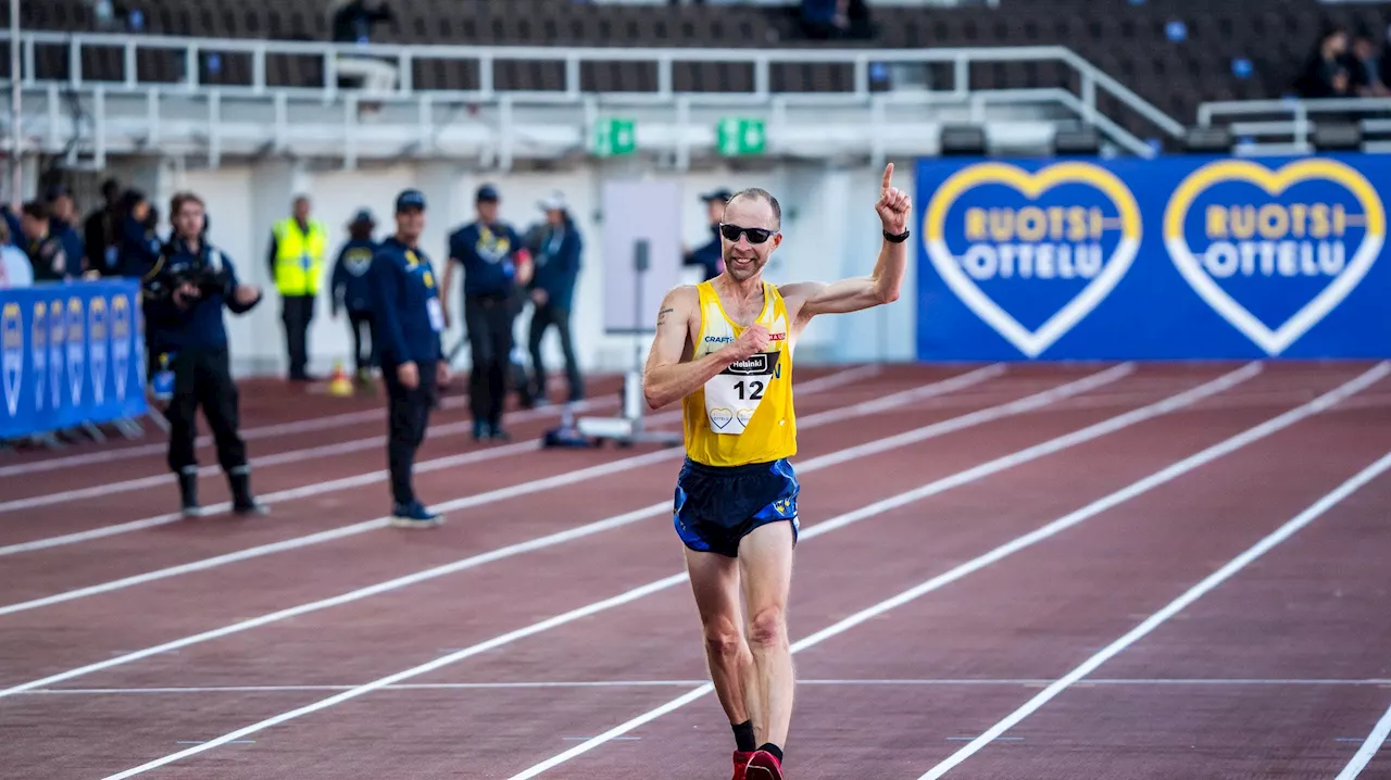 Fina bilderna på Christer Svensson i Finnkampen