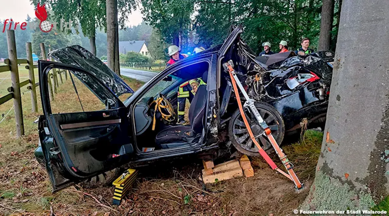 D: 25-jährige bei Verkehrsunfall auf der Kreisstraße 17 schwer verletzt