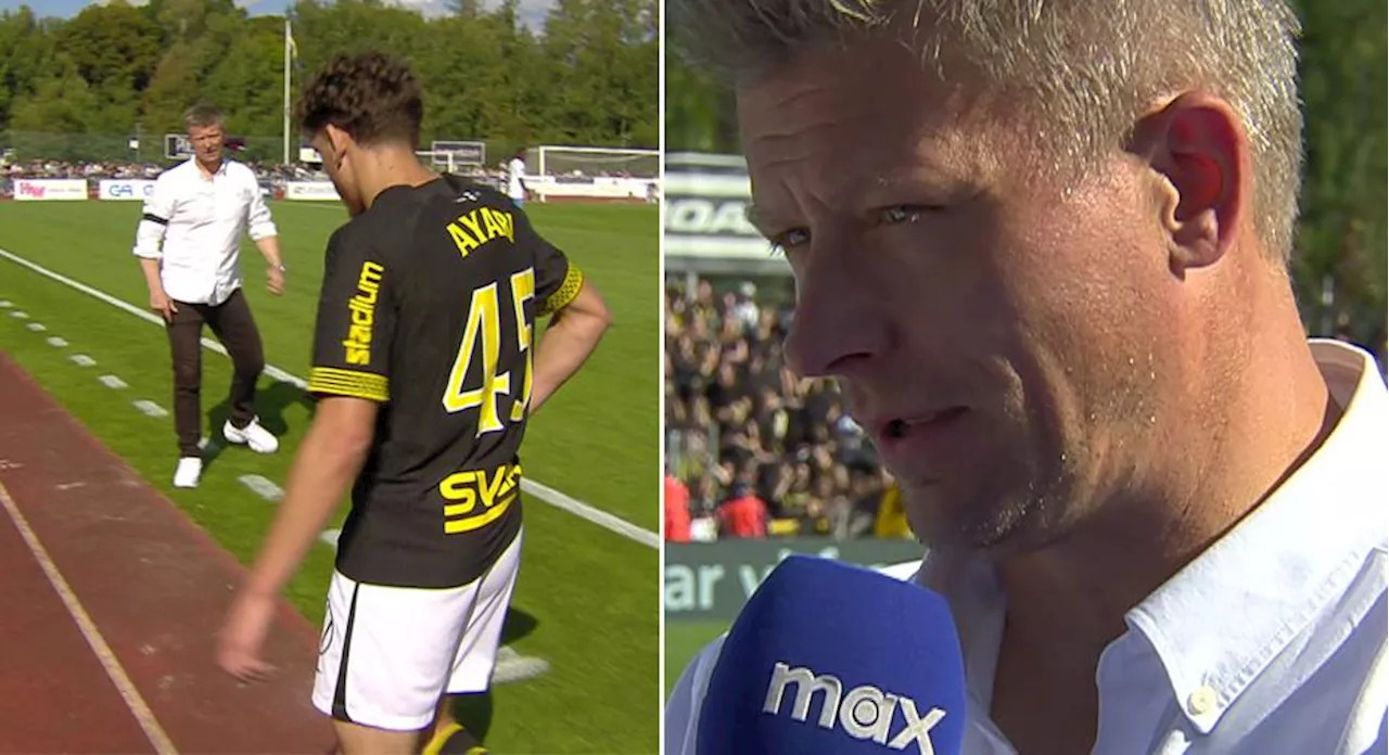 AIK:s tränare förklarar tidiga Ayari-bytet